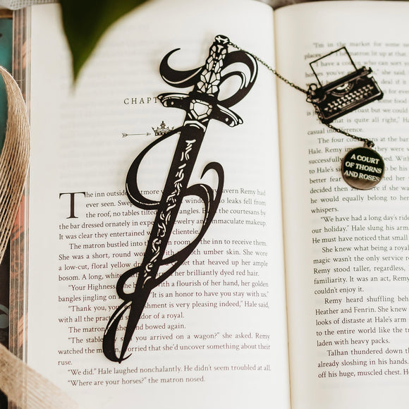 A Court of Thorns and Roses Inspired: Truth-Teller Knife Metal Bookmark