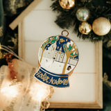 Zodiac Academy Inspired Snow Globe Enamel Ornament