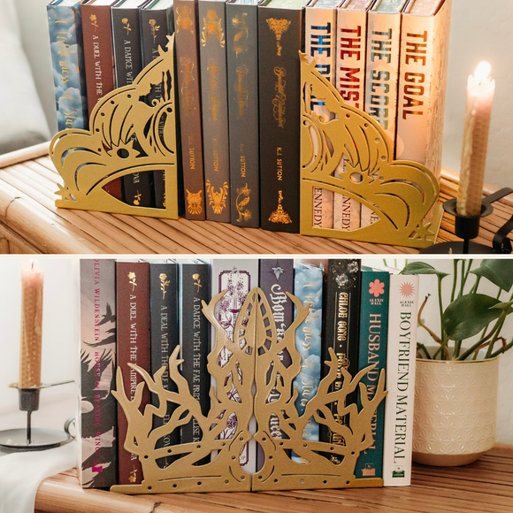Crown Bookend Set