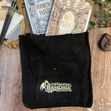Fourth Wing Inspired Embroidered Corduroy Tote Bag