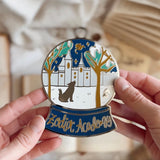 Zodiac Academy Inspired Snow Globe Enamel Ornament