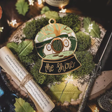 Lord of the Rings Inspired: The Shire Snow Globe Enamel Ornament