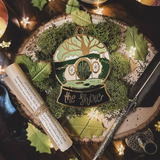 Lord of the Rings Inspired: The Shire Snow Globe Enamel Ornament