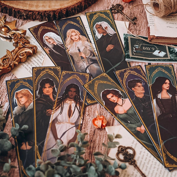 Throne of Glass Inspired: Foiled Bookmark Set of 9