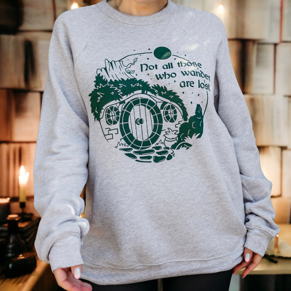 Lord of the Rings Inspired: Not All Who Wander Pullover Sweater