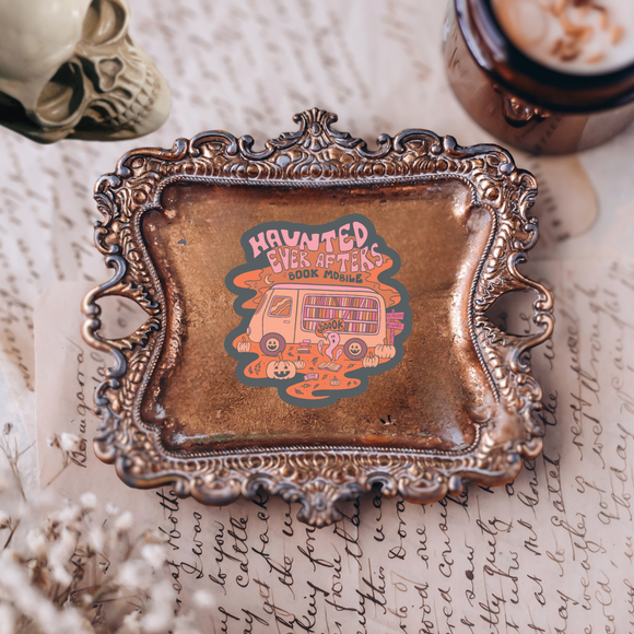 Haunted Book Mobile Sticker