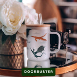 Fourth Wing Inspired Glass Mug Tumbler