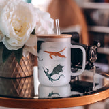 Fourth Wing Inspired Glass Mug Tumbler