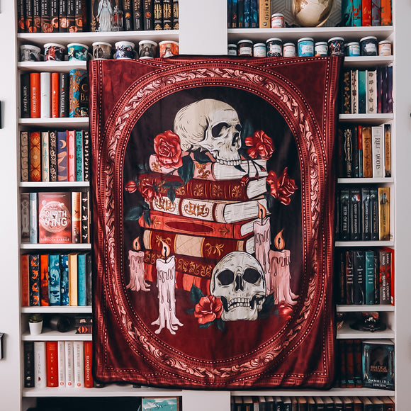 Romance Bookstack Blanket
