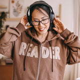 Reader Stamp Zip Up Hoodie