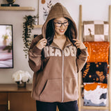 Reader Stamp Zip Up Hoodie