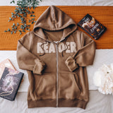 Reader Stamp Zip Up Hoodie
