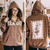 Reader Stamp Zip Up Hoodie