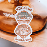 Pocket-Sized Bookish Shop Sticker