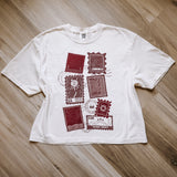 A Court of Thorns and Roses Inspired: Court of Stamps Heavy Weight Boxy Tee