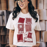 A Court of Thorns and Roses Inspired: Court of Stamps Heavy Weight Boxy Tee