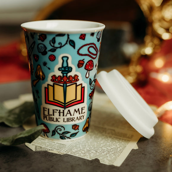 Elfhame Inspired Ceramic Coffee Traveler
