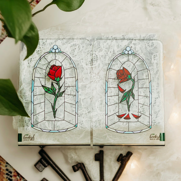 Beauty & the Beast Inspired: Acrylic Bookends
