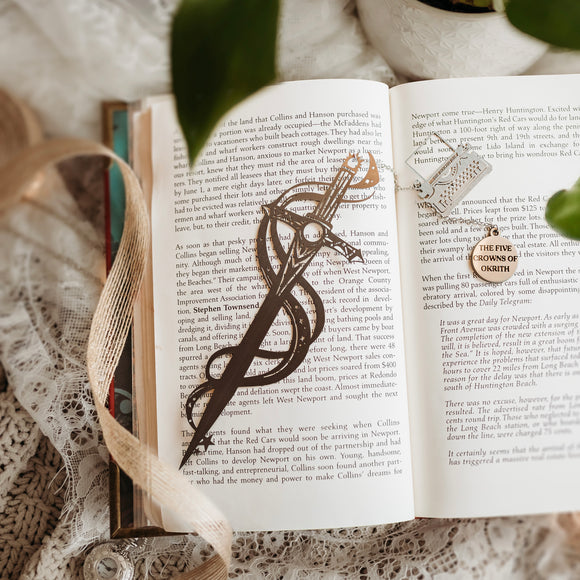 The High Mountain Court Inspired: Remy's Dagger Metal Bookmark