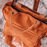 A Court of Mist and Fury Inspired Embroidered Corduroy Tote Bag