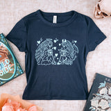 Bookish Angel and Darkly Devil Baby Tee