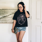 Bookish Keychain Heavy Weight Boxy Tee