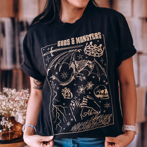 The Book of Azrael Inspired: Gods & Monsters Heavy Weight Tee