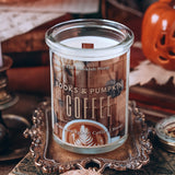 Books & Pumpkin Coffee Candle