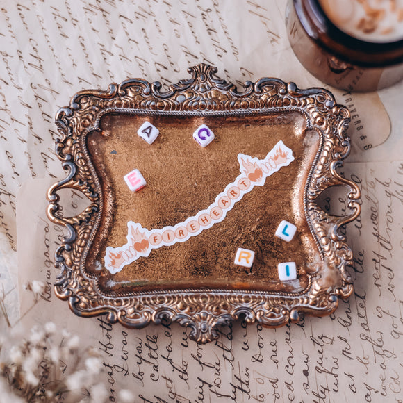 Throne of Glass Inspired: Fireheart Friendship Bracelet Sticker