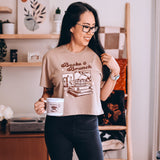 Books & Brunch Crop Tee