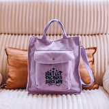 A Court of Thorns and Roses Inspired: Hard Days Corduroy Tote Bag