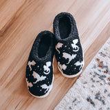 Black Dragon Sherpa Slippers
