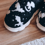 Black Dragon Sherpa Slippers