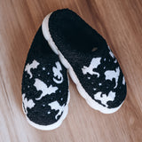 Black Dragon Sherpa Slippers
