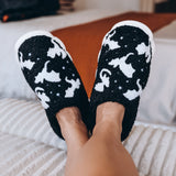 Black Dragon Sherpa Slippers