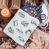 Embroidered Sherpa Book Sleeve