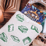 Embroidered Sherpa Book Sleeve