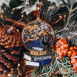 Fourth Wing Inspired Enamel Snow Globe Ornament