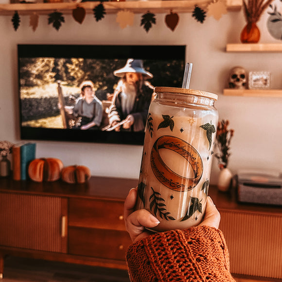 Lord of the Rings Inspired: Fellowship of the Ring Luxe Glass Tumbler