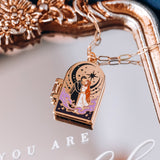 Feyre & Rhysand Couple Enamel Locket Necklace