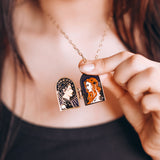 Feyre & Rhysand Couple Enamel Locket Necklace