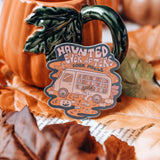 Haunted Book Mobile Sticker