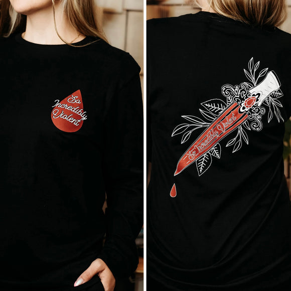 Blood and Ash Inspired: Bloodstone Long Sleeve Tee