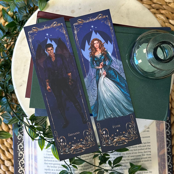 A Court of Thorns and Roses Inspired: Feyre & Rhysand Bookmark Set