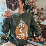 Holiday Book Dragon Pullover Sweater