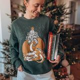 Holiday Book Dragon Pullover Sweater