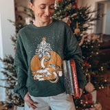 Holiday Book Dragon Pullover Sweater