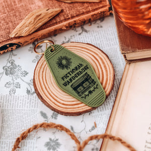 Fictional Wanderlust Motel Keychain