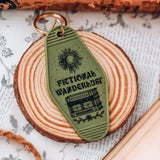 Fictional Wanderlust Motel Keychain