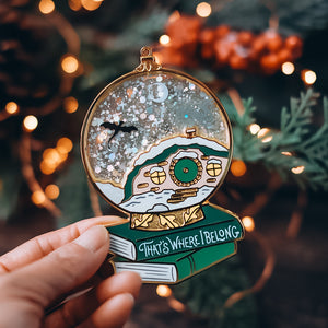 Lord of the Rings Inspired Enamel Snow Globe Ornament